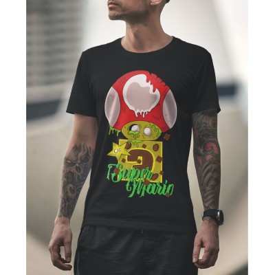 Мъжка тениска Super Mario - zombie art